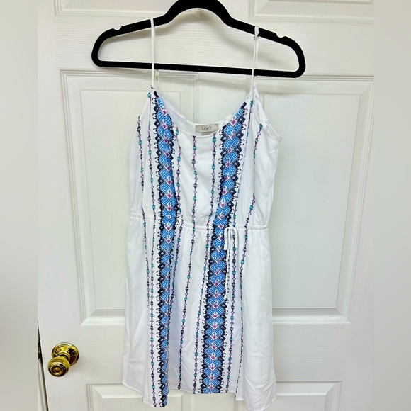 LOFT Dresses & Skirts - Loft White Print XS Dress